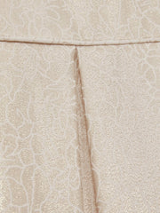 13-14 yrs Brocade Cap-Sleeve Pleated Dress Ivory | Children