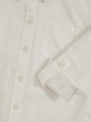 9-13 yrs Linen Roll-Cuff Shirt Ivory | Children