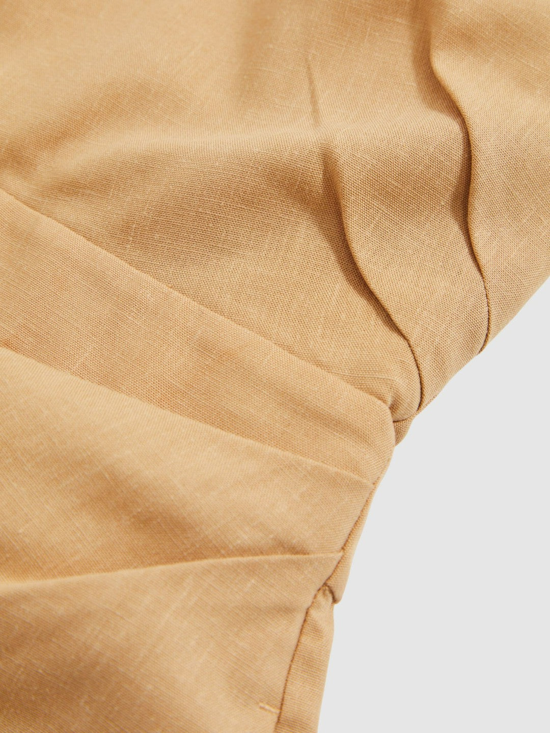 Lyocell Cotton Halter Skort Playsuit Camel | Womens