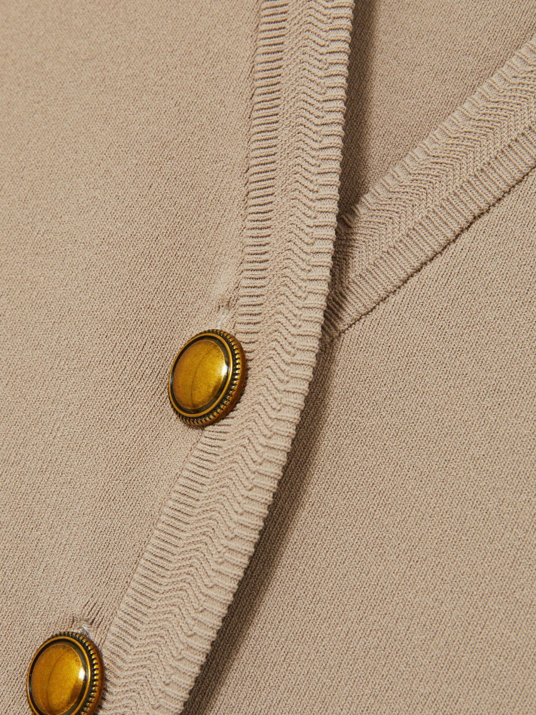 Knitted Button Through Vest Neutral | Womens