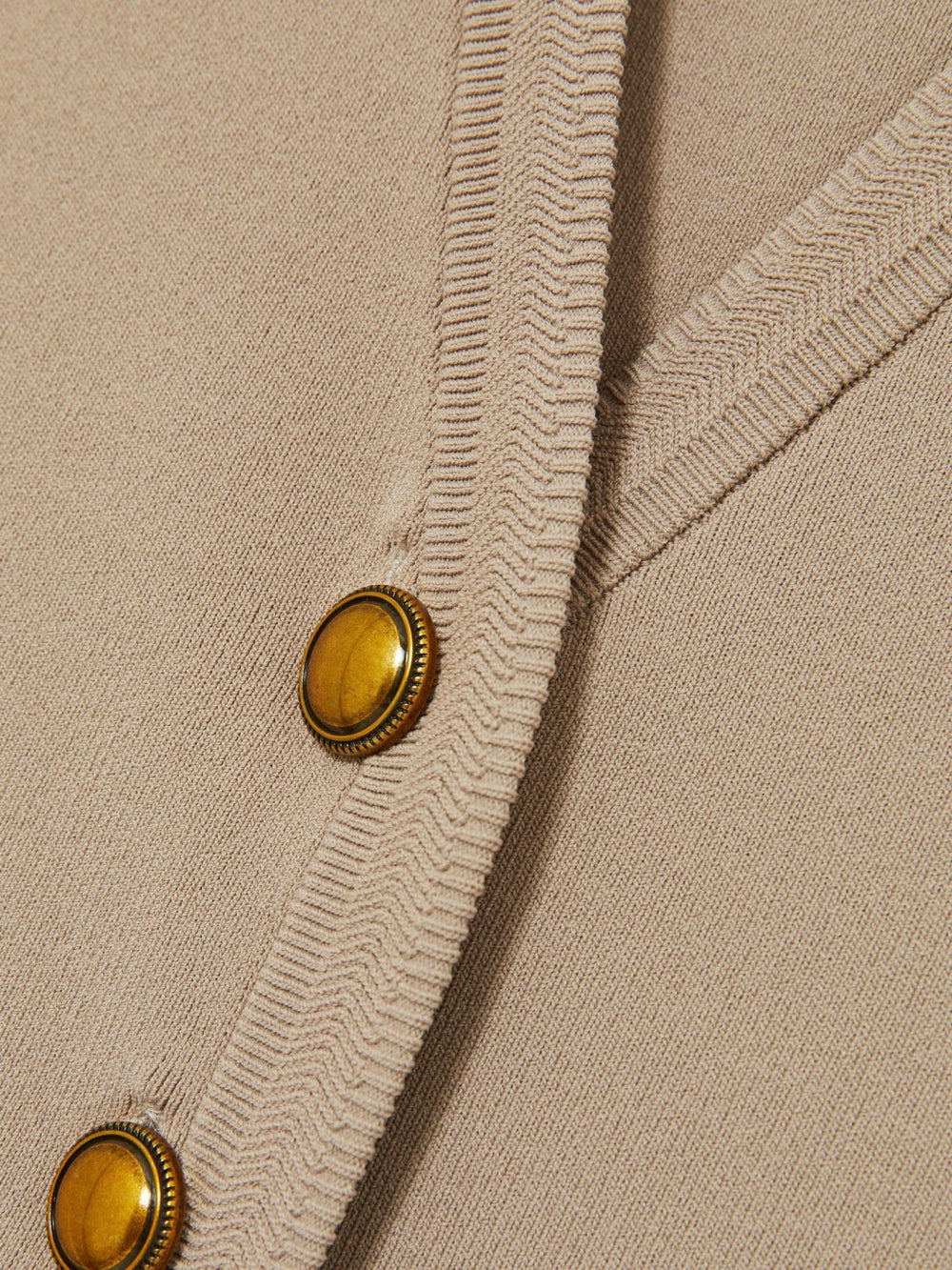 Knitted Button Through Vest Neutral | Womens