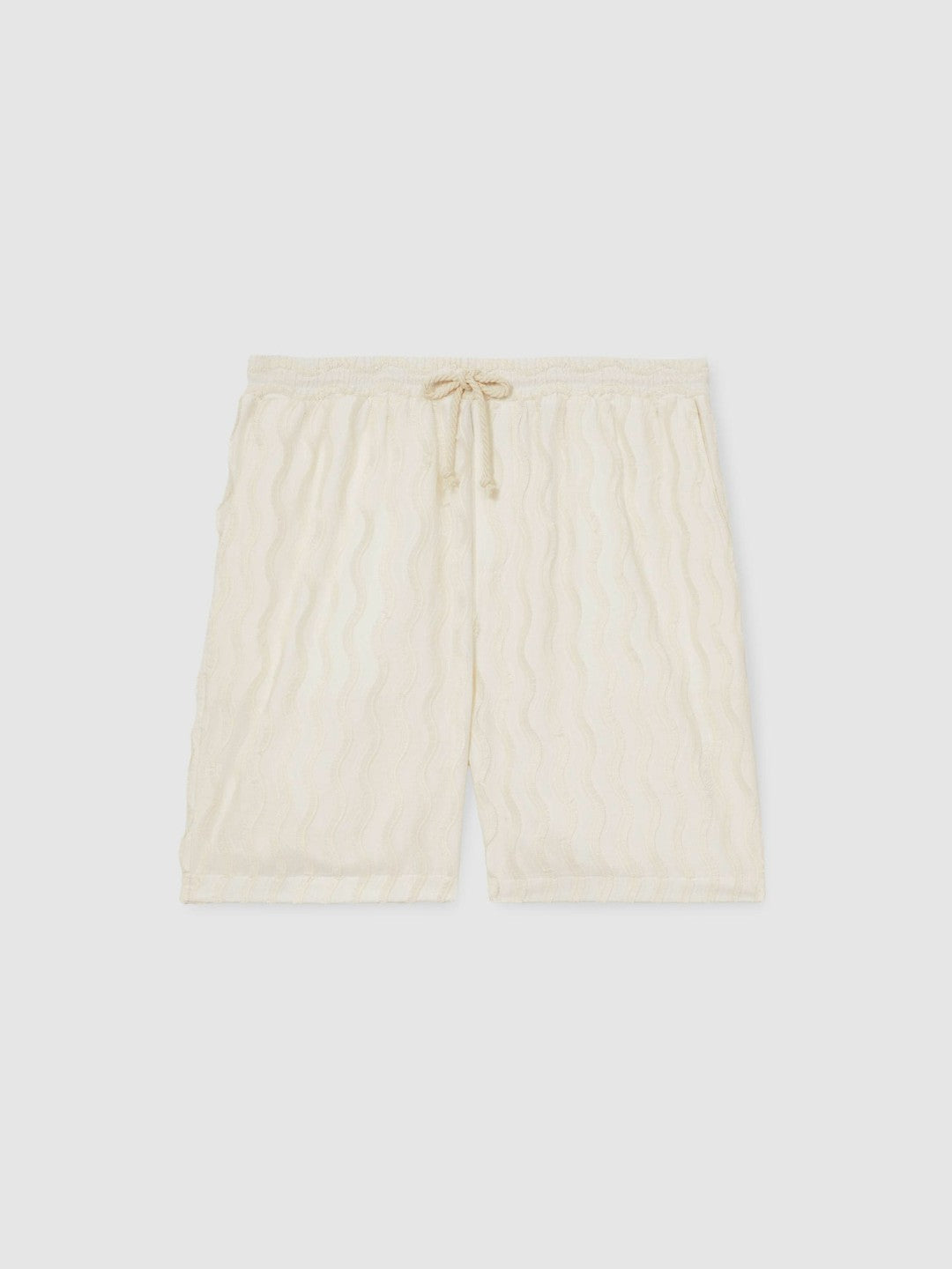 | Ché Fringed-Wave Shorts Off White | Mens