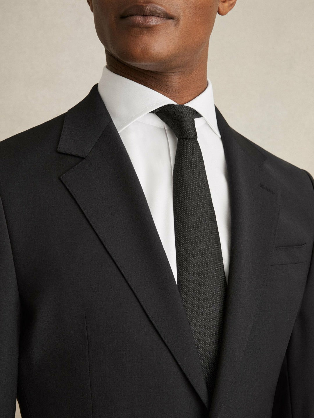 Regular Fit Slim-Fit Cotton Double-Cuff Shirt White | Mens