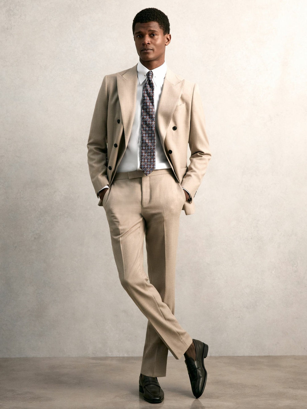 Slim Fit Cotton Pin Collar Shirt White | Mens