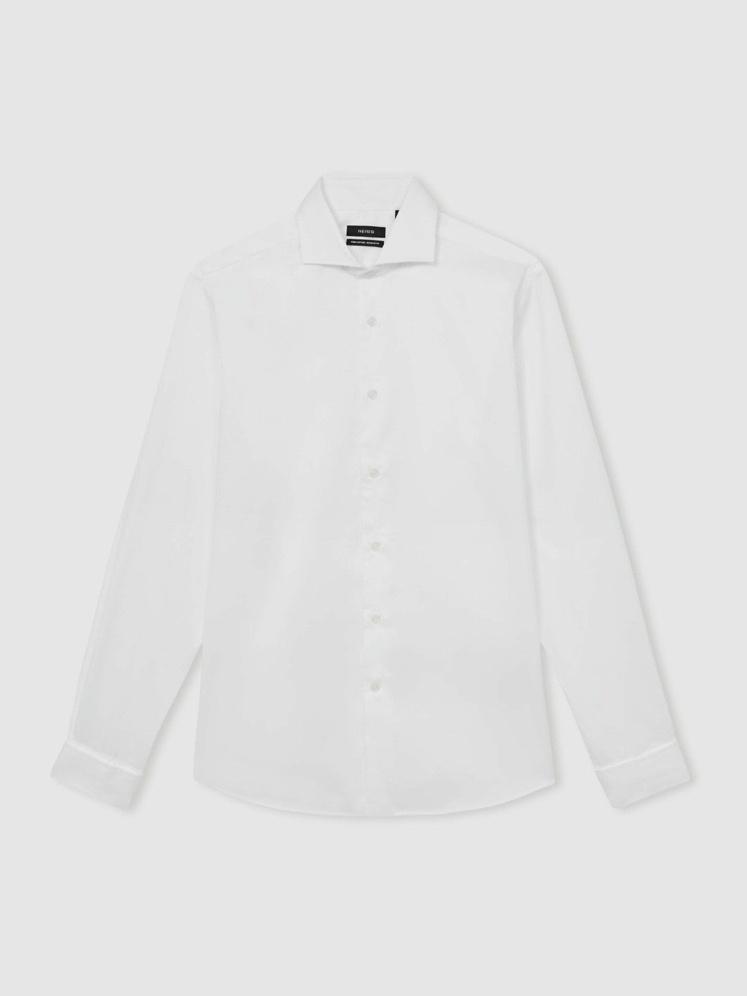 Slim Fit Slim-Fit Cotton Double-Cuff Shirt White | Mens