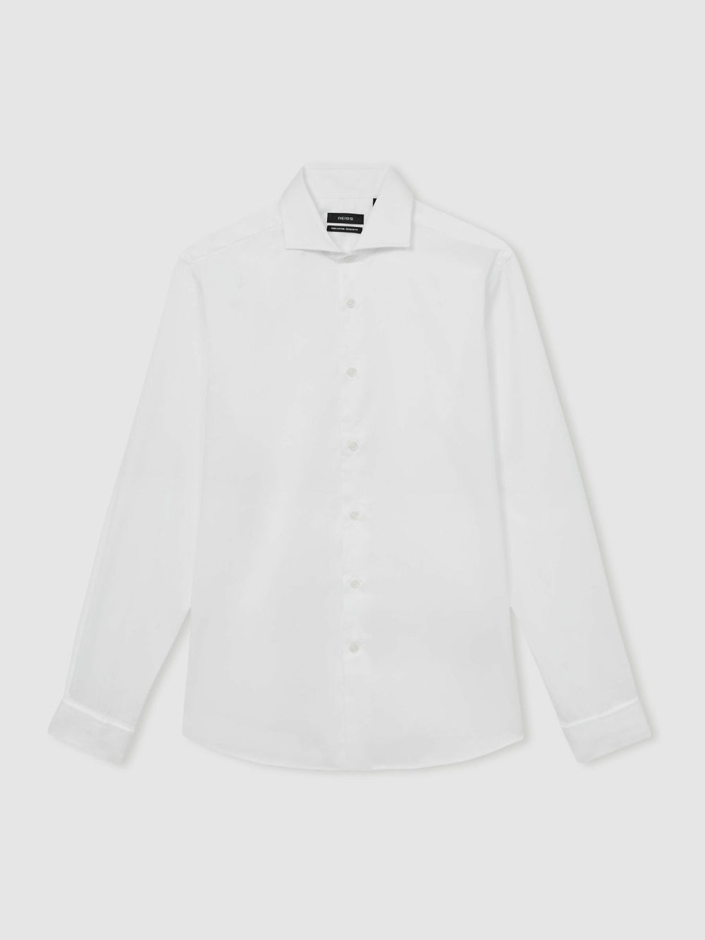 Slim Fit Slim-Fit Cotton Double-Cuff Shirt White | Mens