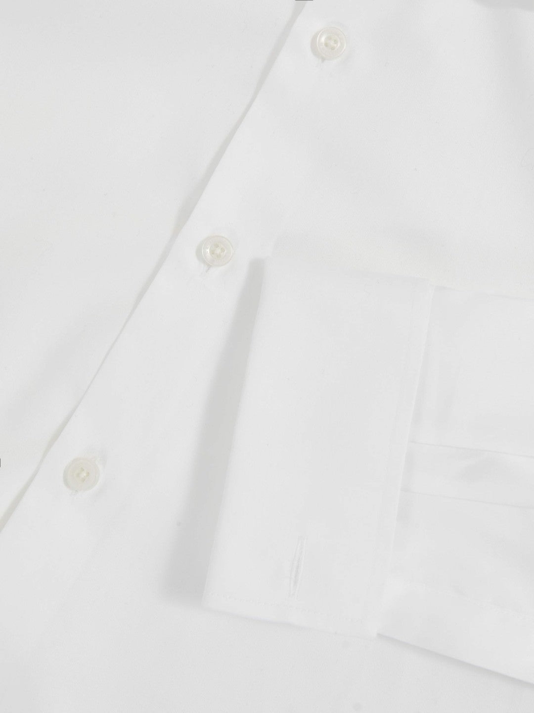 Regular Fit Slim-Fit Cotton-Sateen Shirt White | Mens
