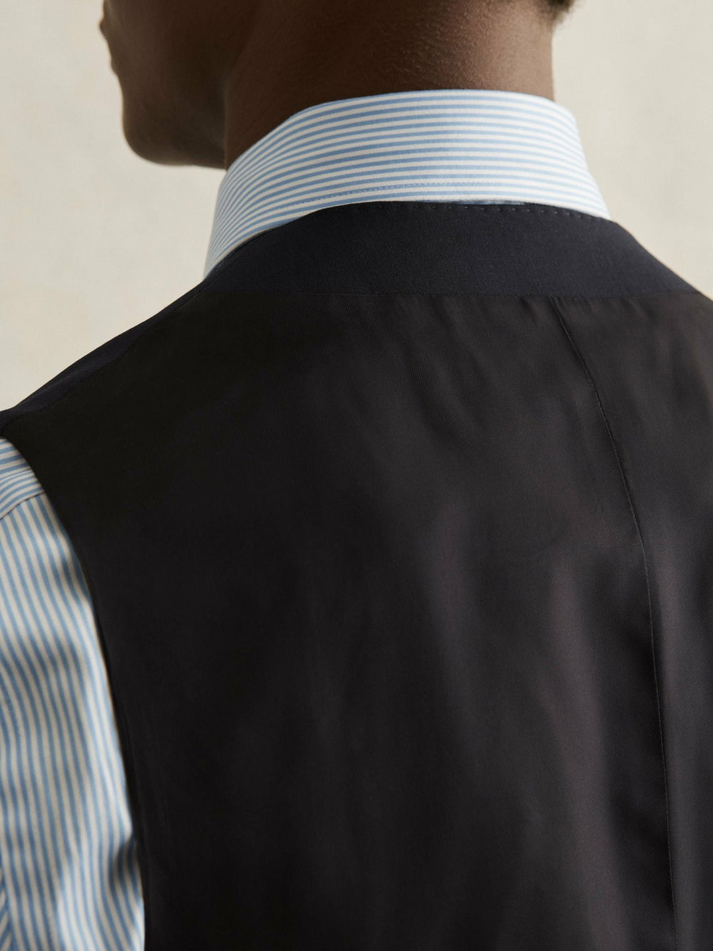 Wool-Blend Slim-Fit Waistcoat Navy | Mens