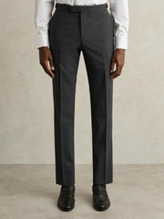 Slim-Fit Wool-Blend Suit Trousers Grey | Mens