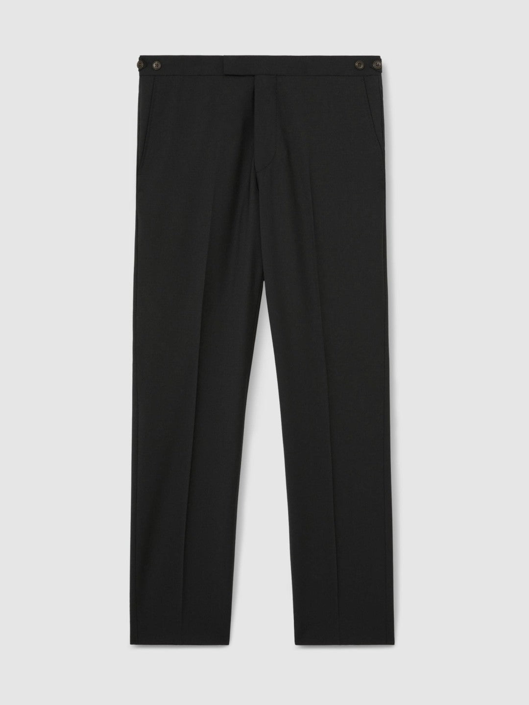 Slim-Fit Wool-Blend Suit Trousers Black | Mens
