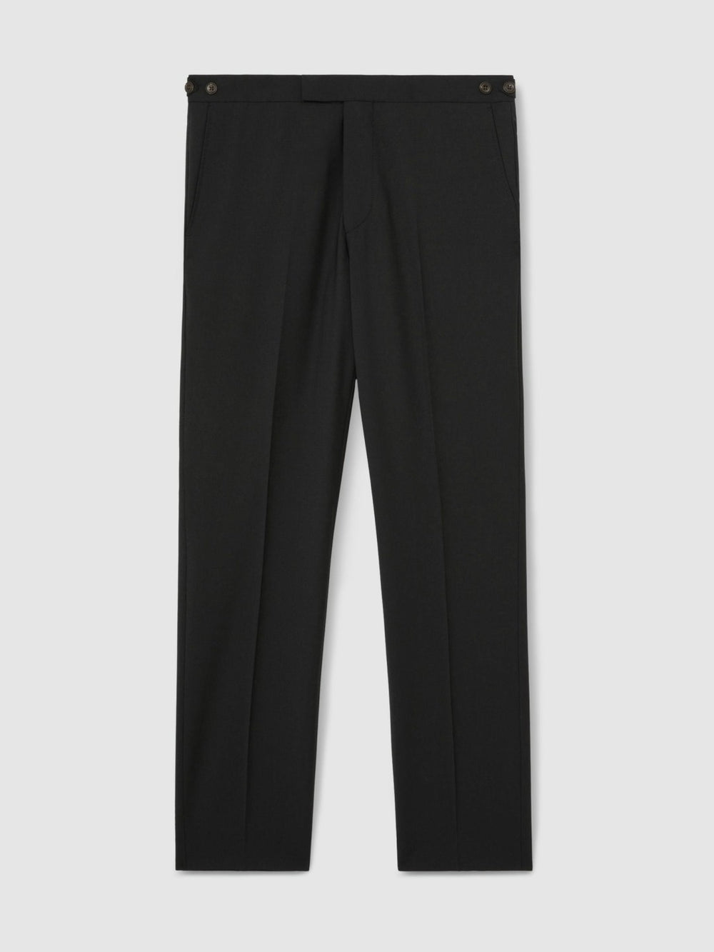 Slim-Fit Wool-Blend Suit Trousers Black | Mens