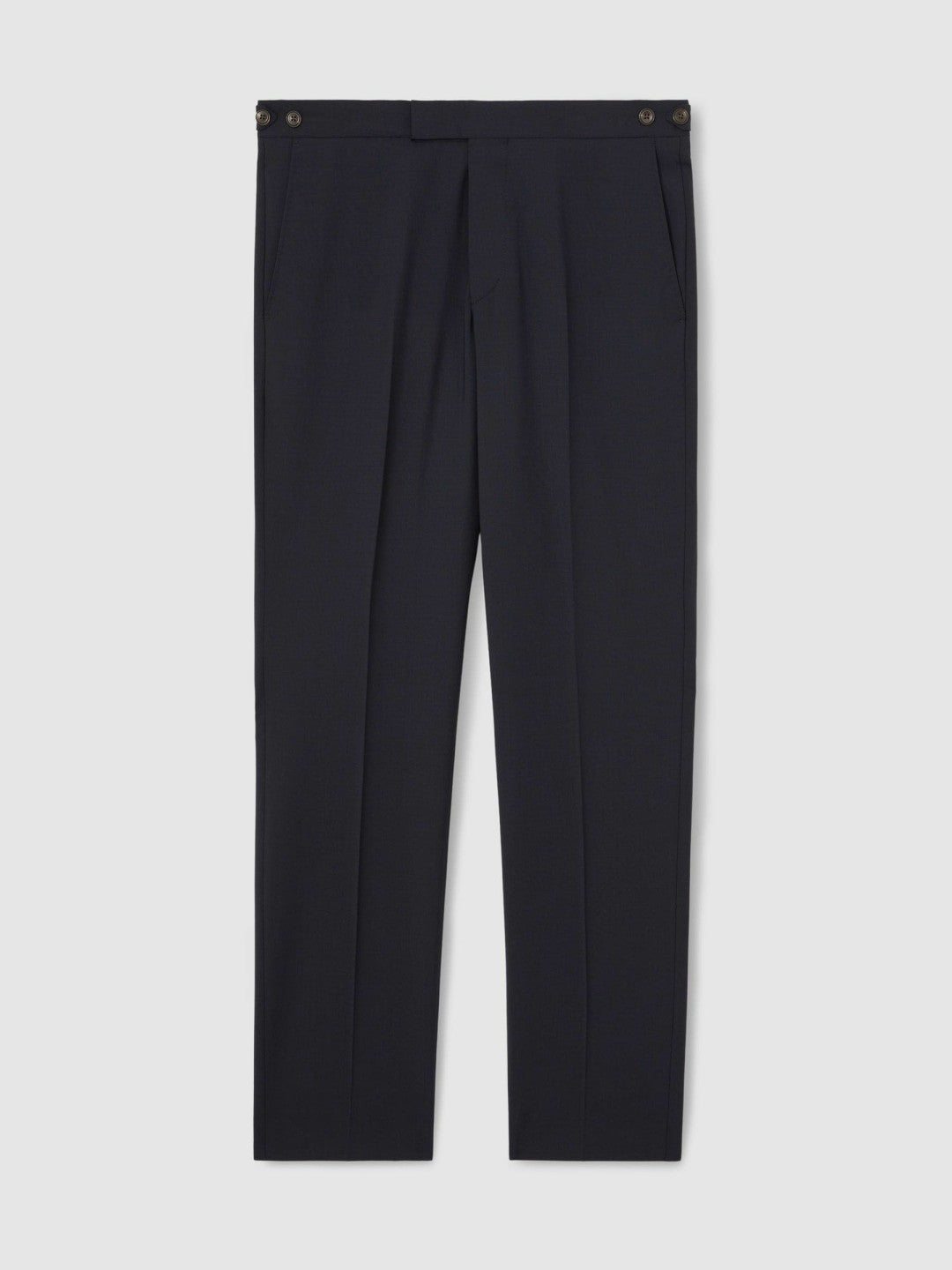 Slim-Fit Wool-Blend Suit Trousers Navy | Mens