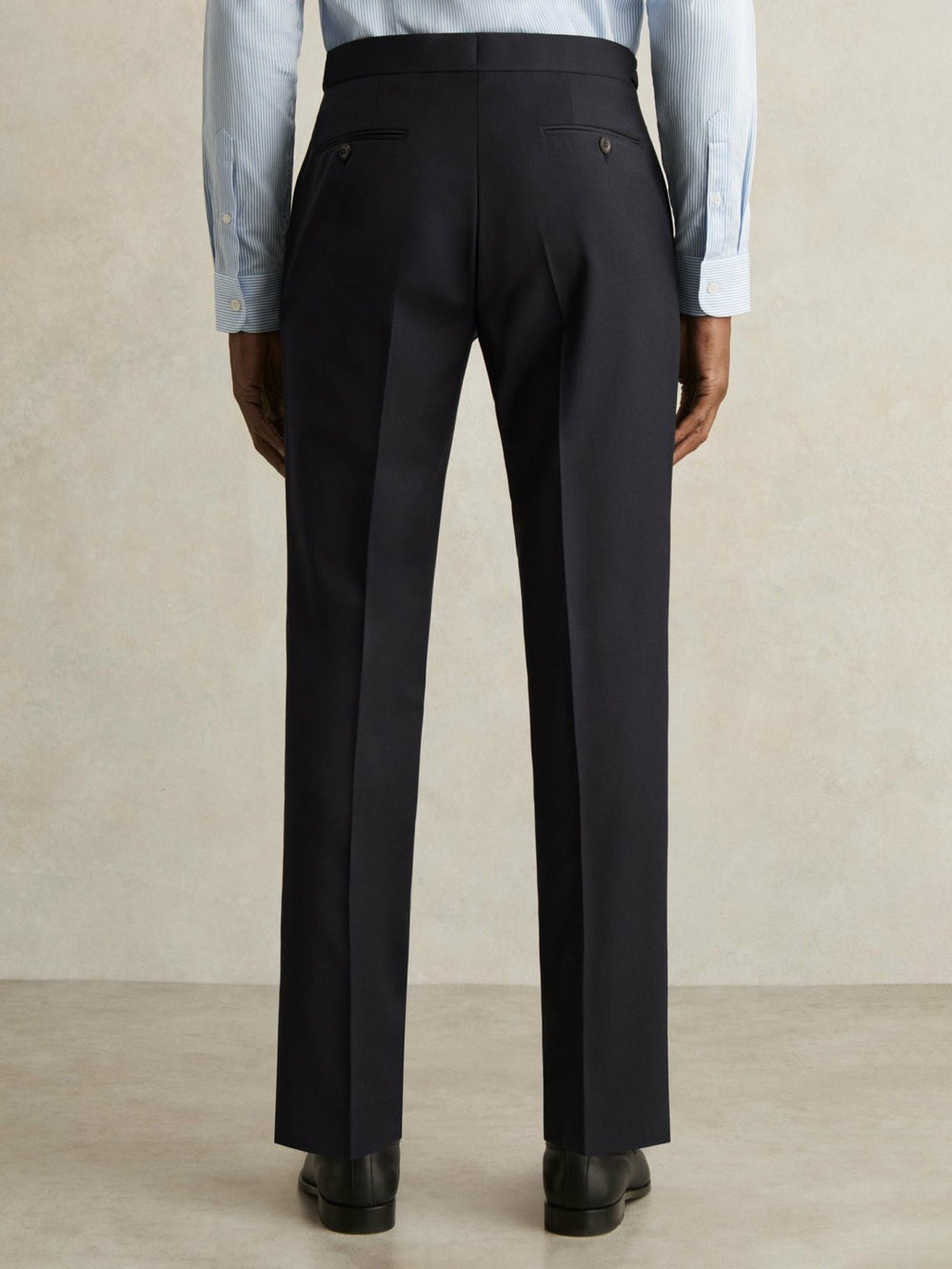 Slim-Fit Wool-Blend Suit Trousers Navy | Mens