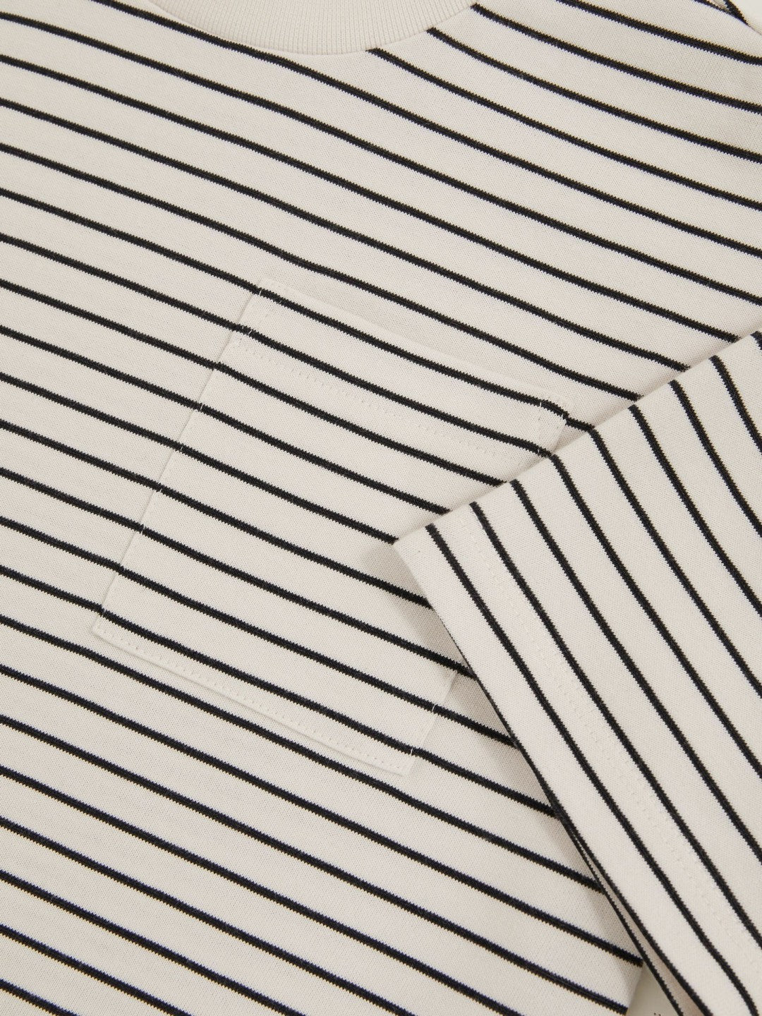 3-9 yrs Cotton-Blend Stripe T-Shirt White/Navy | Children