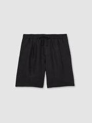 Linen Drawstring Shorts Navy | Mens