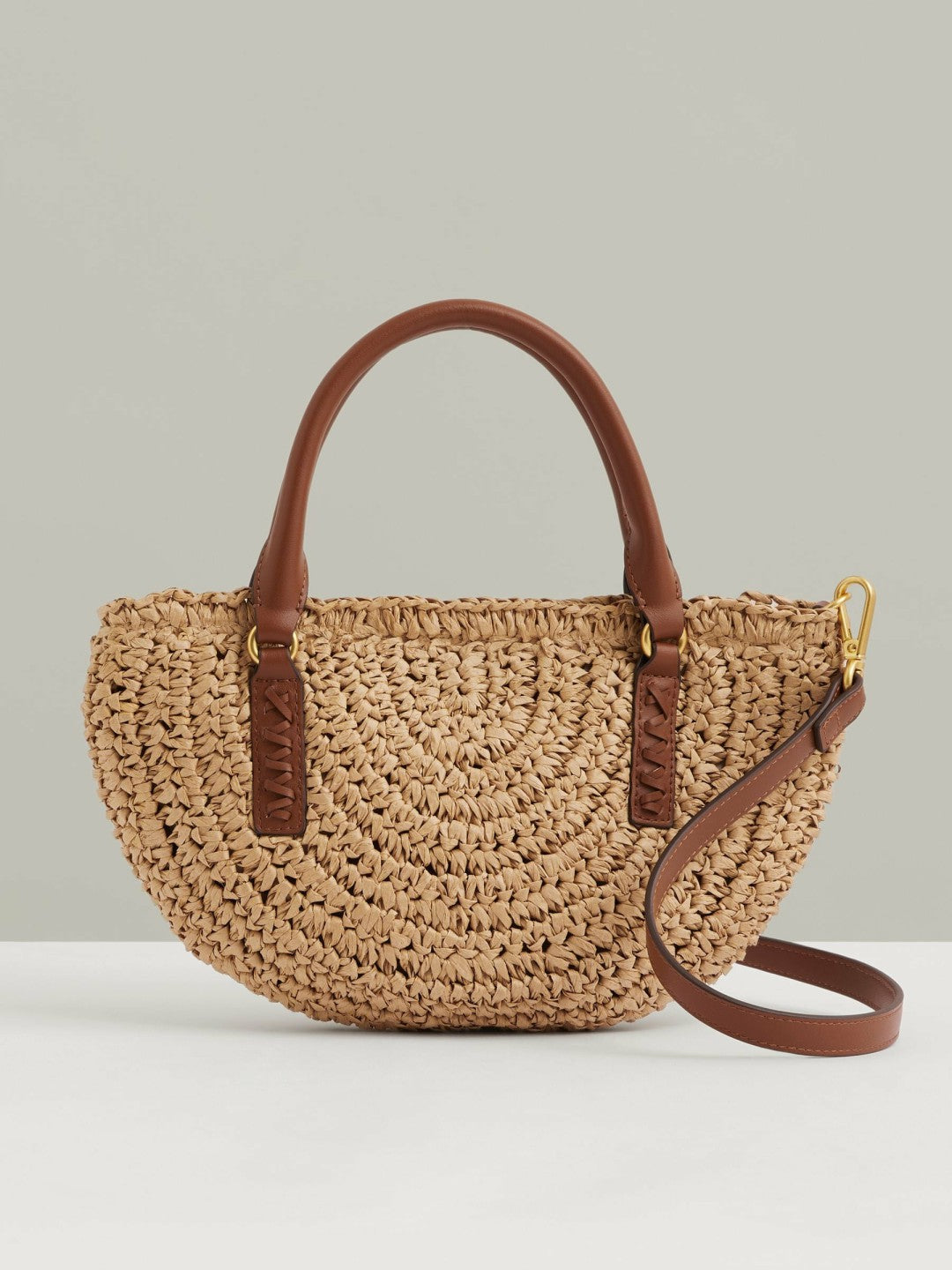 Raffia Woven Cross-body Bag Natural | Womens