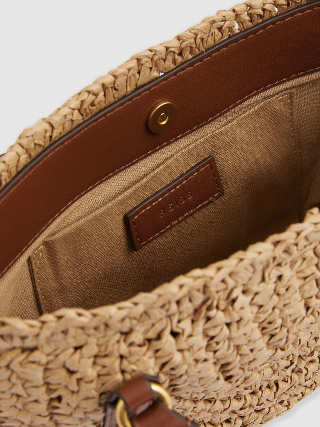 Raffia Woven Cross-body Bag Natural | Womens