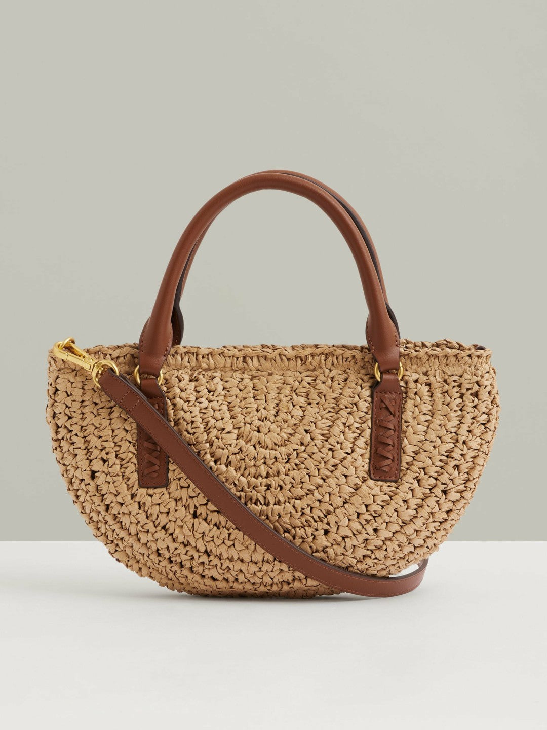 Raffia Woven Cross-body Bag Natural | Womens