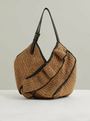 Raffia Ruffle Tote Bag Natural | Womens