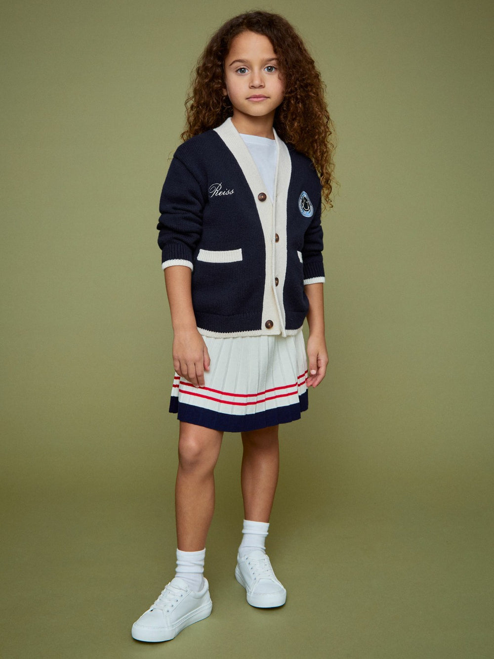 3-9 yrs SmileyWorld Logo Cardigan Unisex Fit Off White | Children
