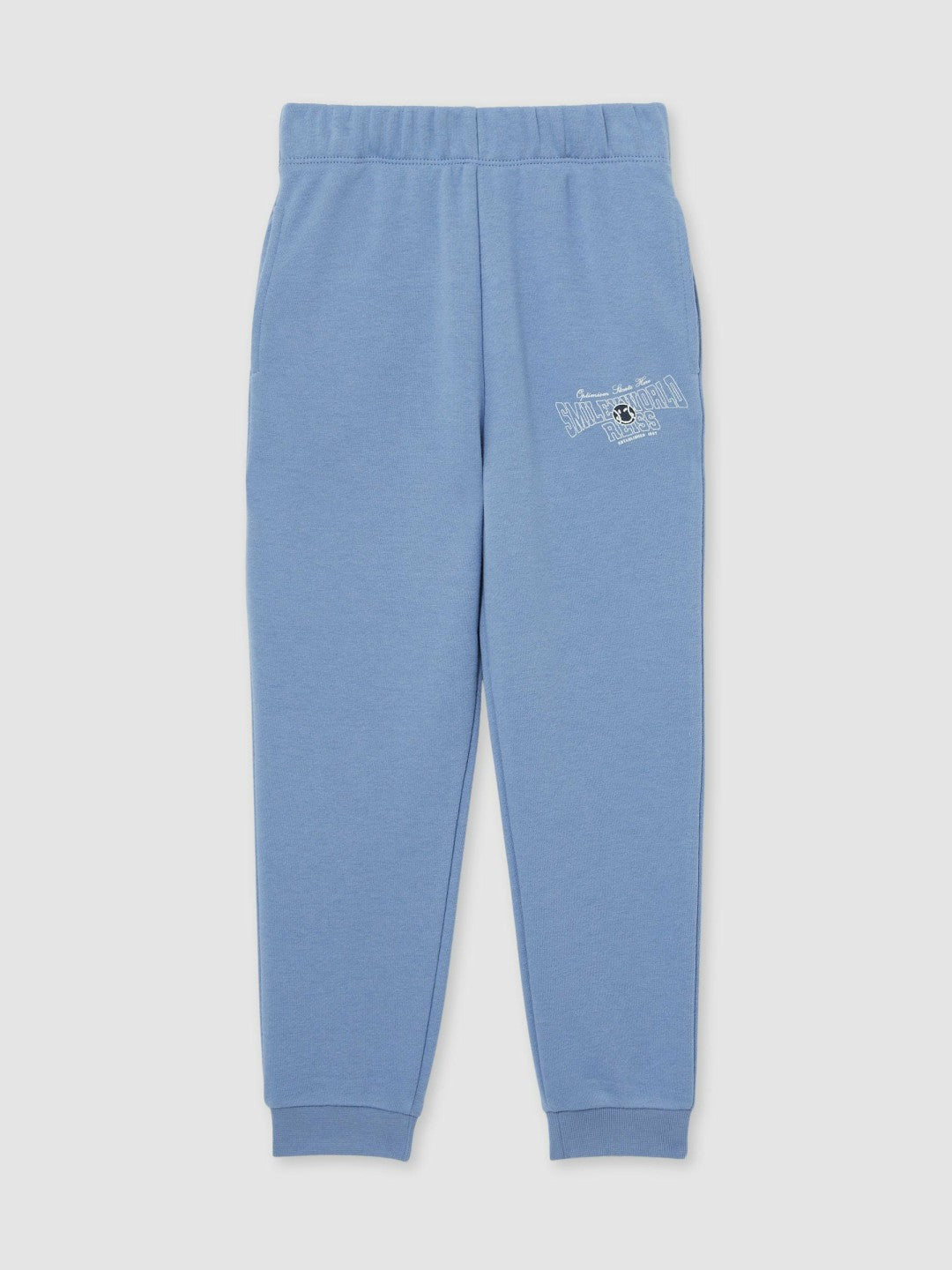 9-13 yrs SmileyWorld Cuffed Joggers Unisex Fit Blue | Children