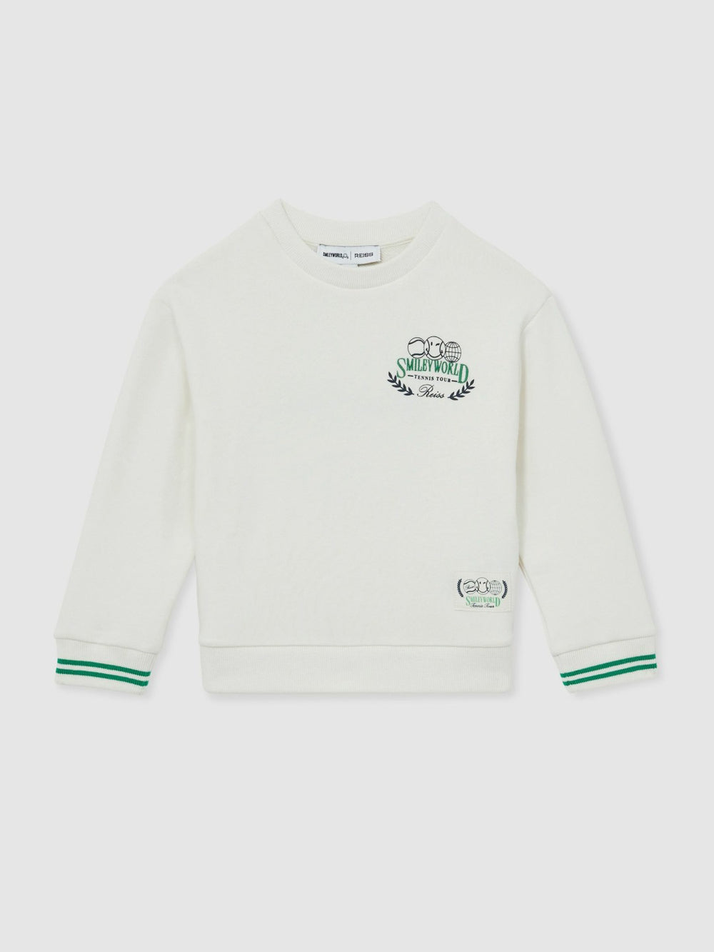 9-13 yrs SmileyWorld Logo Sweatshirt Unisex Fit White | Children
