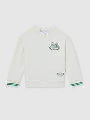 9-13 yrs SmileyWorld Logo Sweatshirt Unisex Fit White | Children