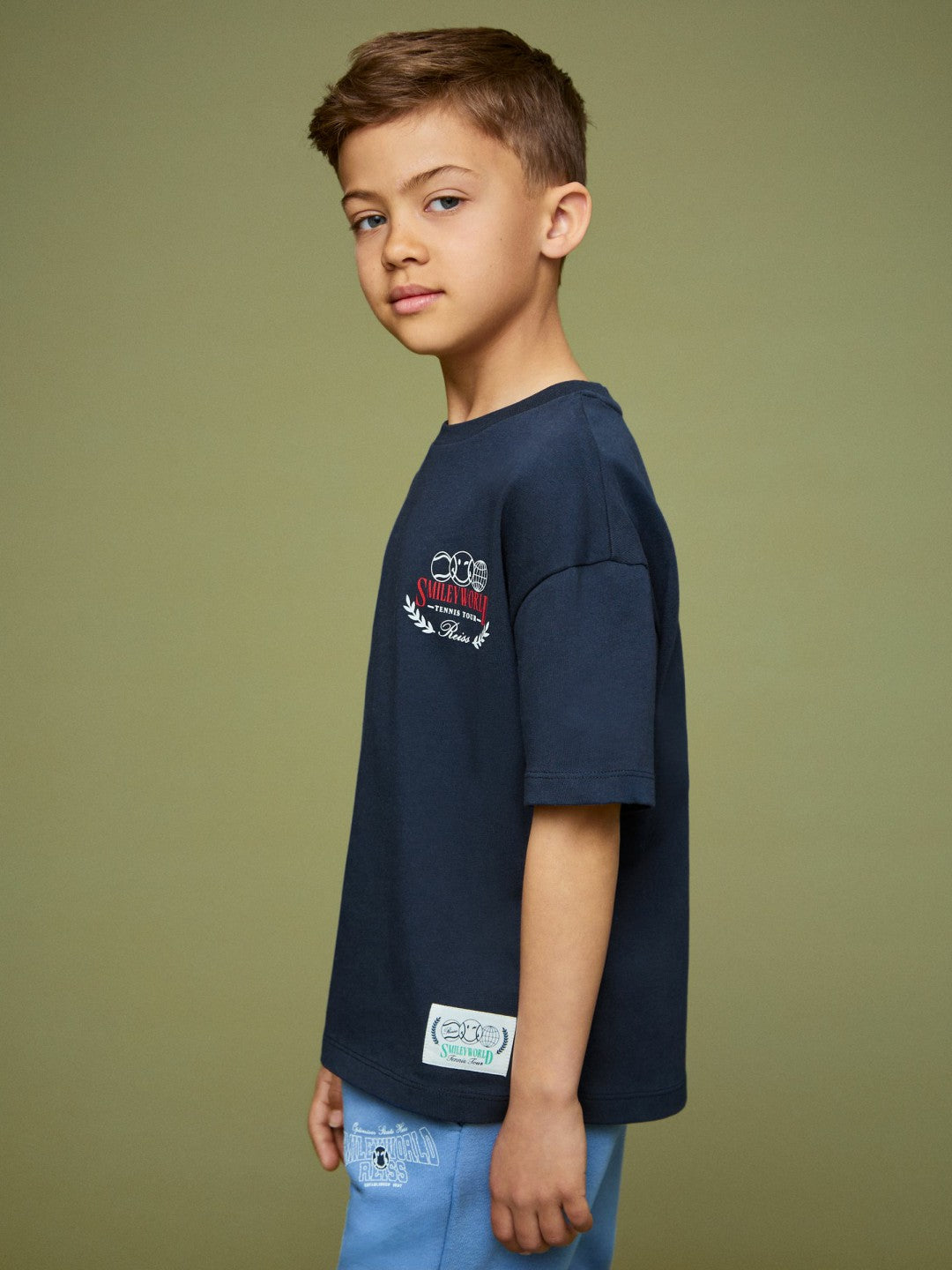 3-9 yrs SmileyWorld Oversize T-Shirt Navy | Children