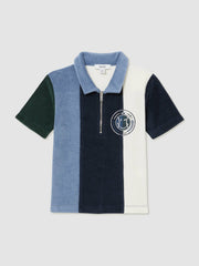 3-9 yrs SmileyWorld Towel Polo Shirt Blue | Children