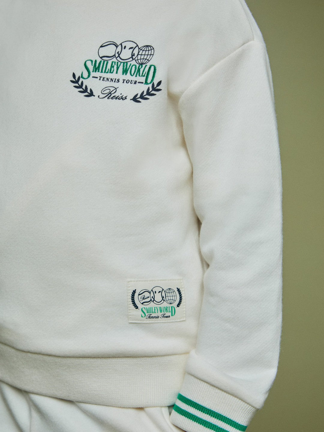 3-9 yrs SmileyWorld Logo Sweatshirt Unisex Fit White | Children