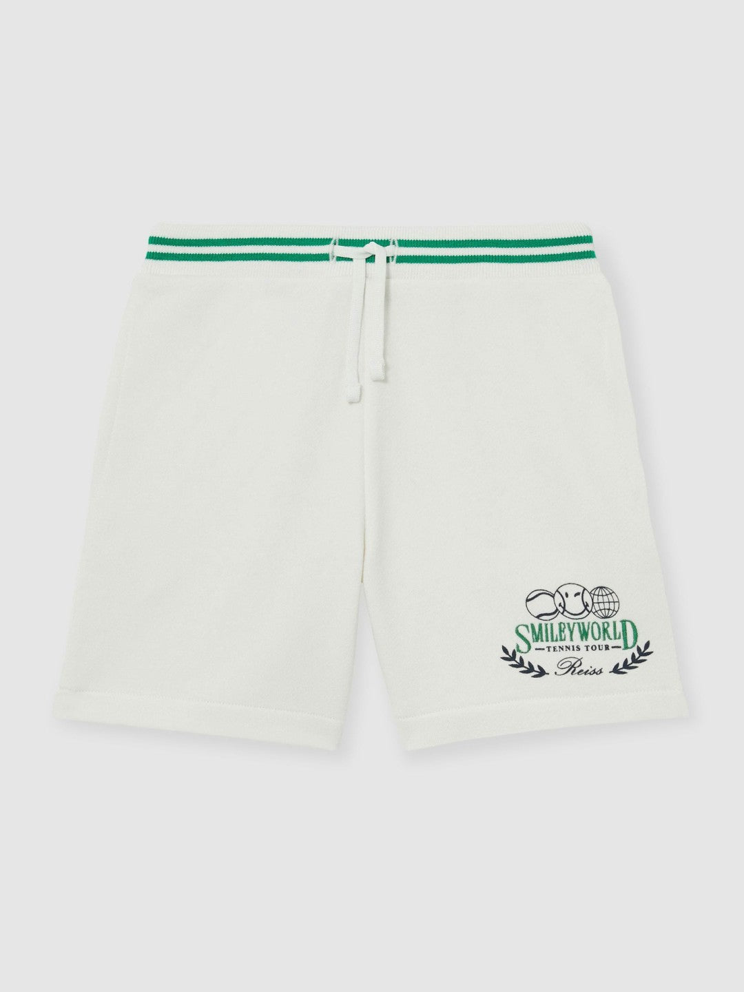 3-9 yrs SmileyWorld Drawstring Shorts Unisex Fit White | Children