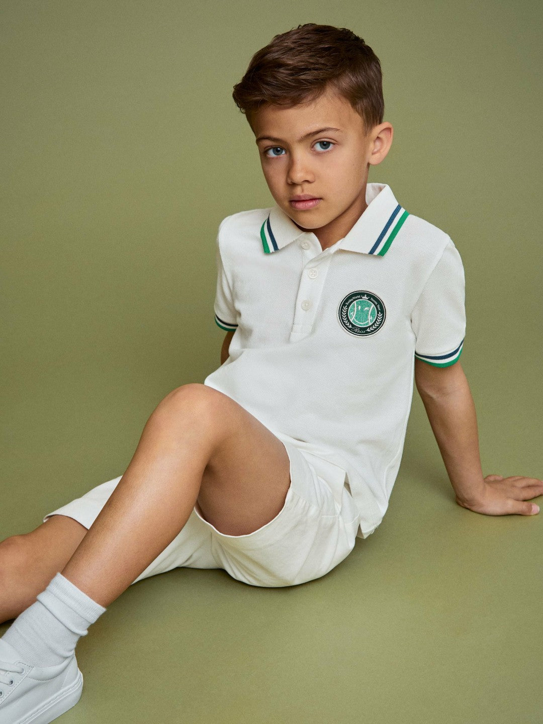 9-13 yrs SmileyWorld Piqué Polo Shirt White | Children