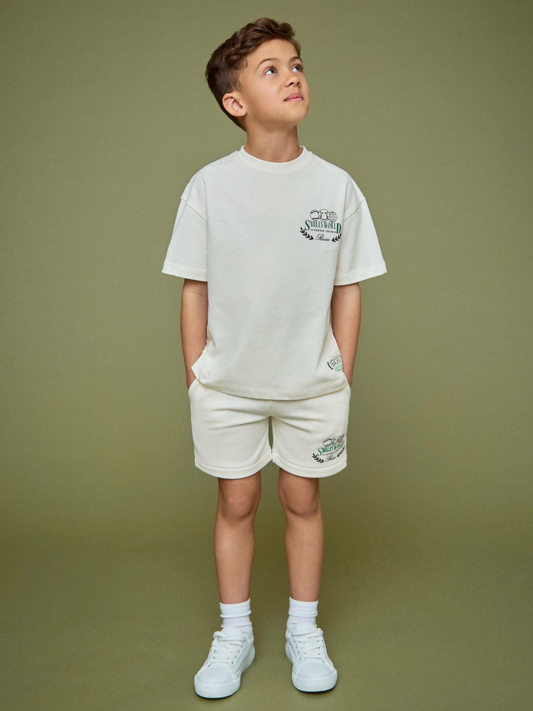 9-13 yrs SmileyWorld Oversize T-Shirt White | Children