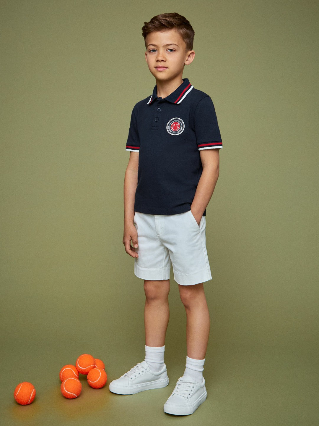 3-9 yrs SmileyWorld Piqué Polo Shirt Navy | Children