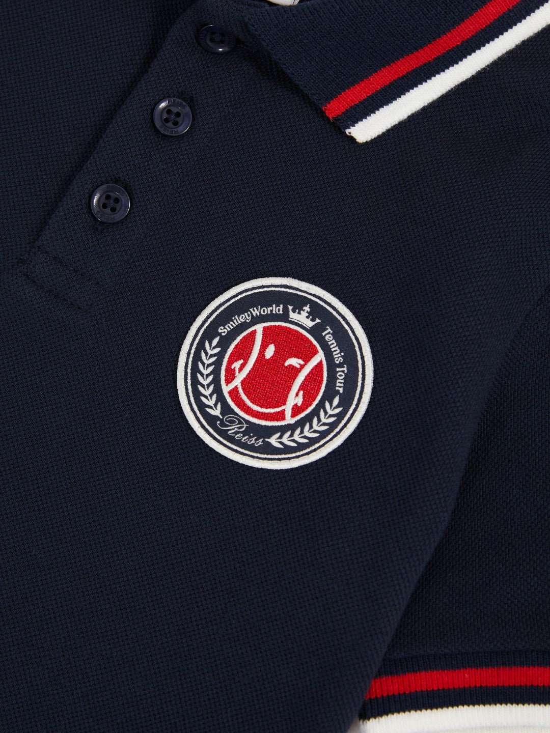 3-9 yrs SmileyWorld Piqué Polo Shirt Navy | Children