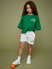 9-13 yrs SmileyWorld Drawstring Shorts Unisex Fit White | Children