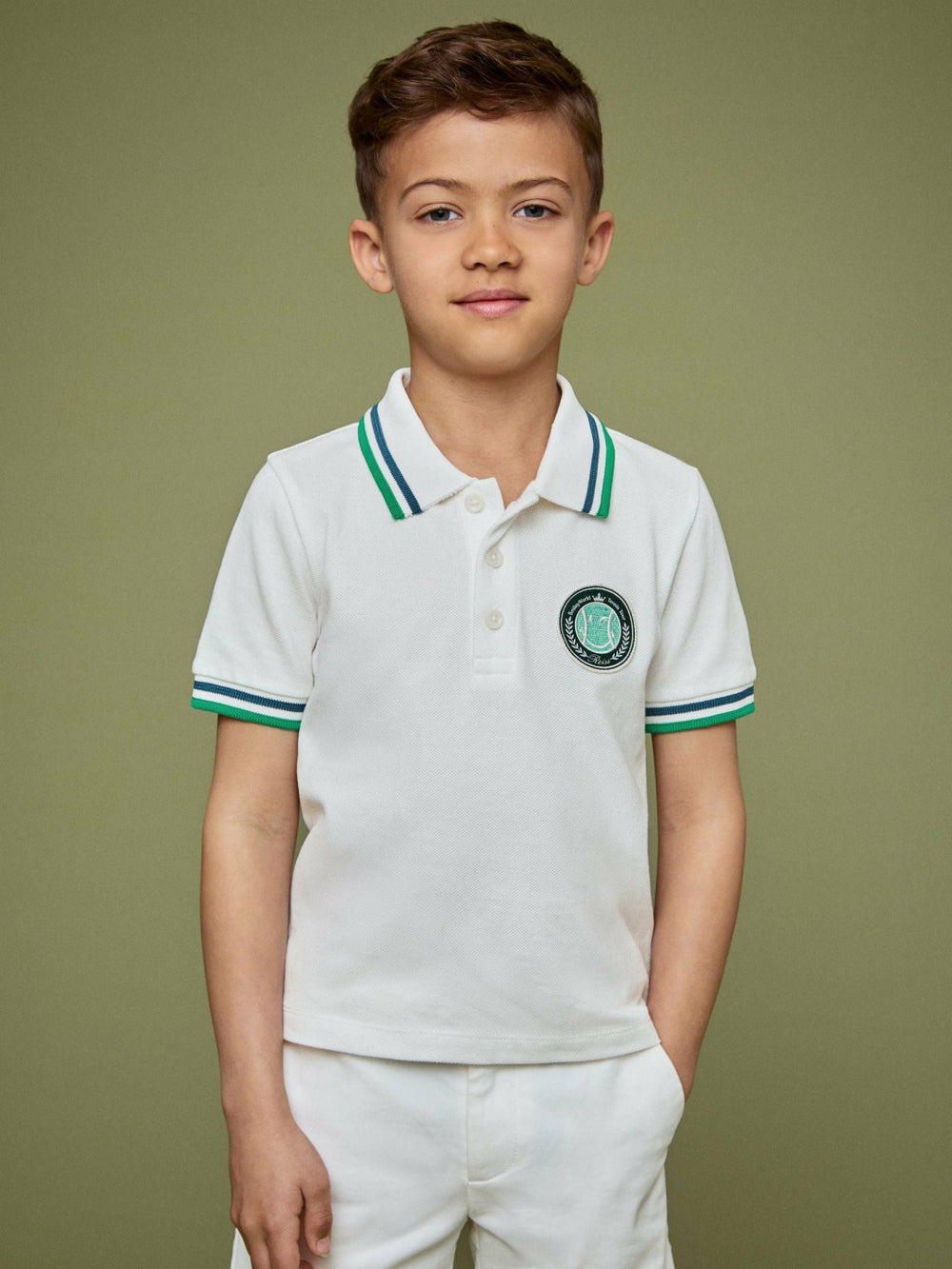 3-9 yrs SmileyWorld Piqué Polo Shirt White | Children