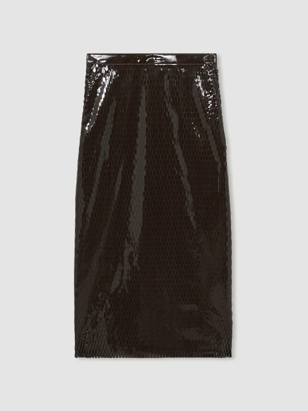 Atelier Laser-Cut Pencil Skirt Chocolate | Womens