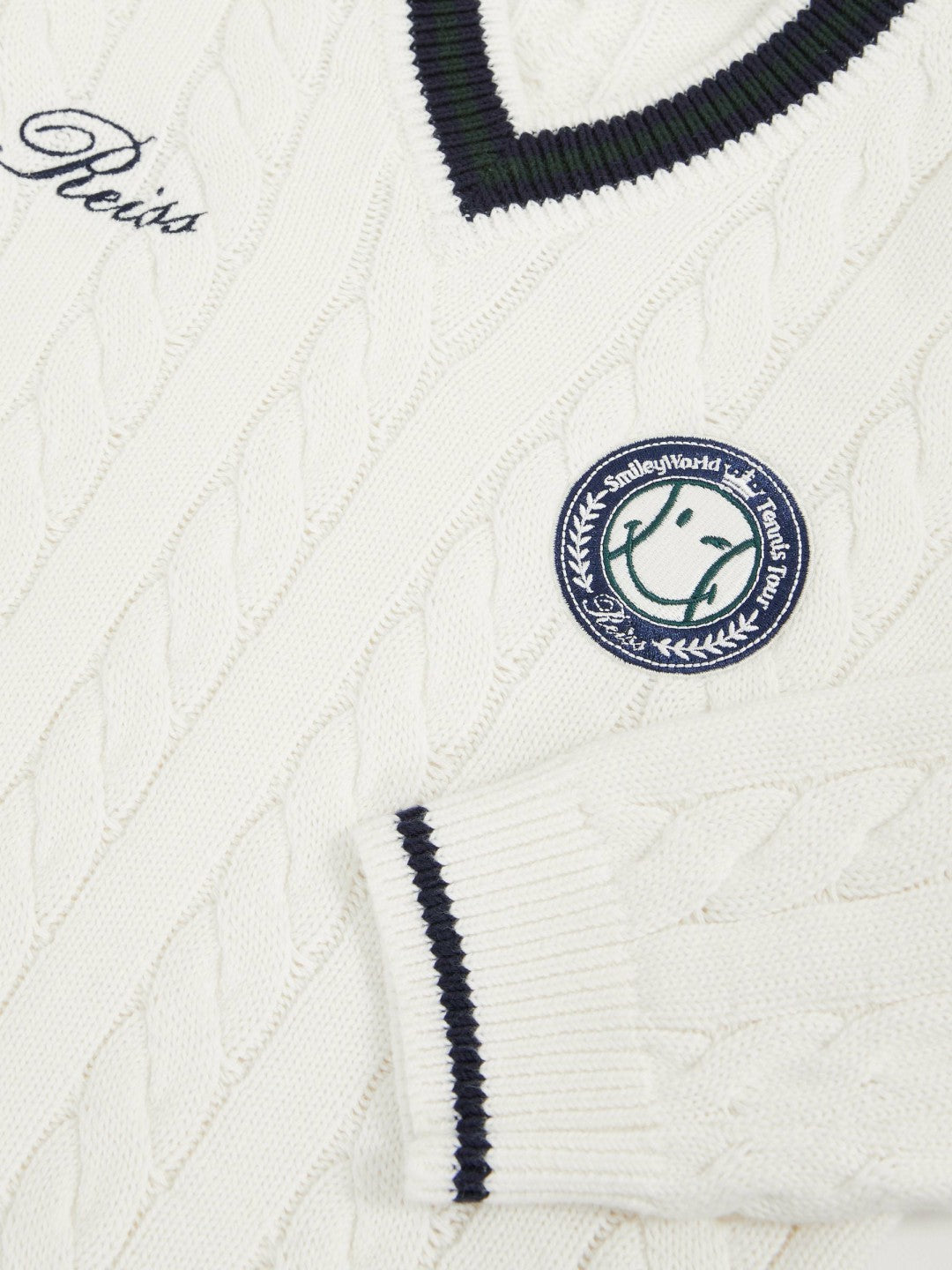 9-13 yrs SmileyWorld Cable-Knit Jumper Unisex Fit Off White | Children