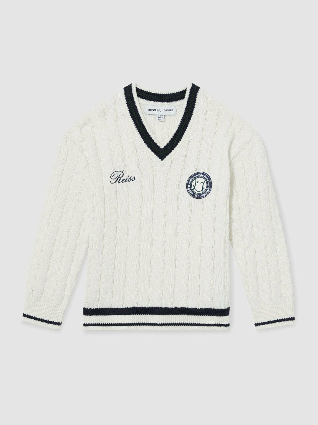 3-9 yrs SmileyWorld Cable-Knit Jumper Unisex Fit Off White | Children