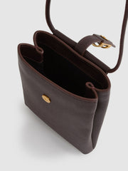 Leather Phone Holder Oxblood | Womens