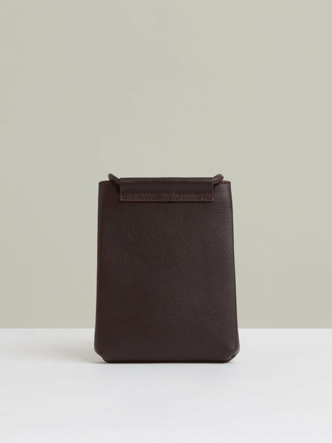 Leather Phone Holder Oxblood | Womens