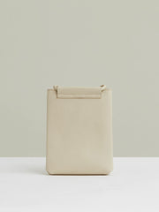 Leather Phone Holder Off White | Womens