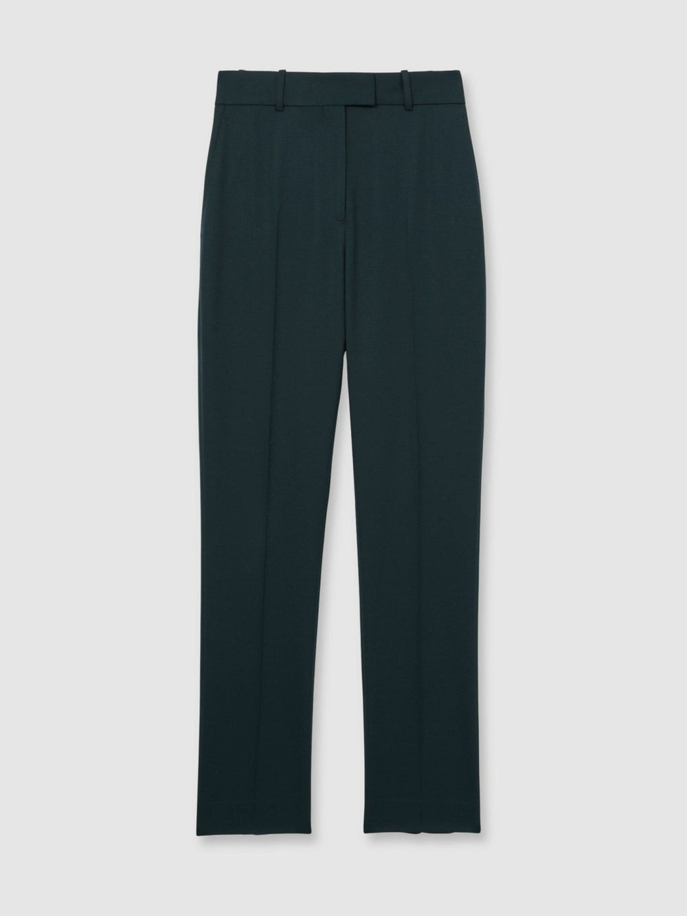 Wool-Blend Slim-Fit Suit Trousers Green | Womens