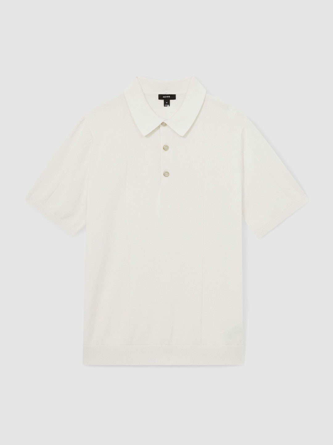Cotton-Silk Polo Shirt Off White | Mens