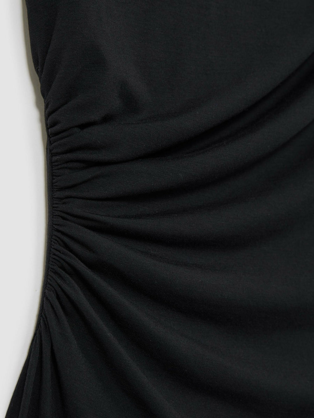 Stretch-Modal Ruched Vest Black | Womens