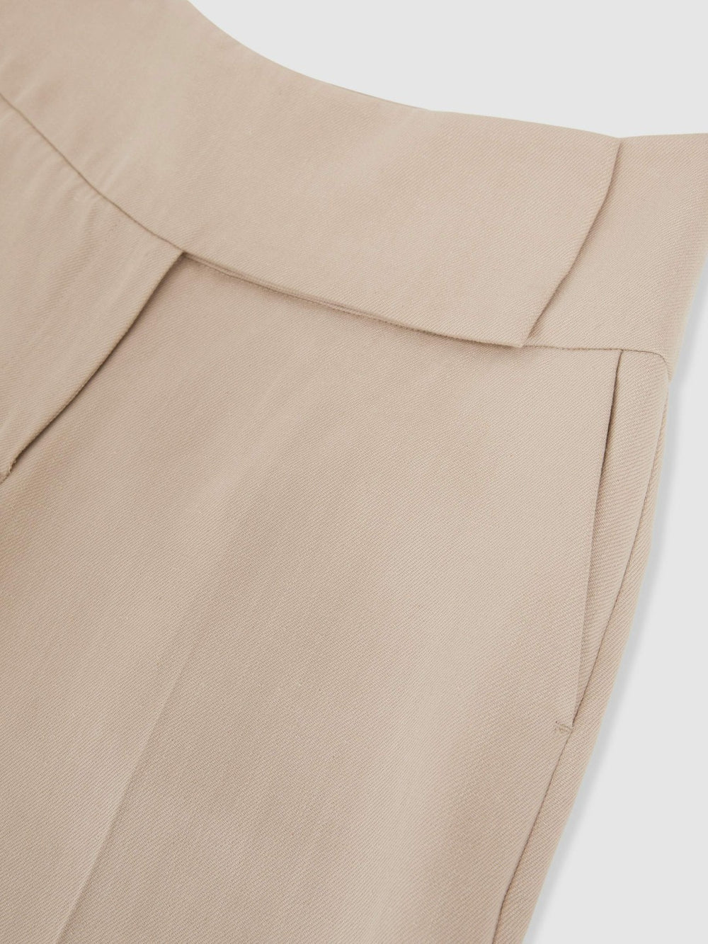 Petite Lyocell-Linen Wide-Leg Trousers Neutral | Womens