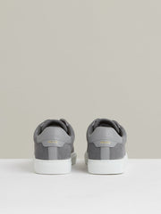 Suede Slip-On Elasticated Trainers Grey | Mens