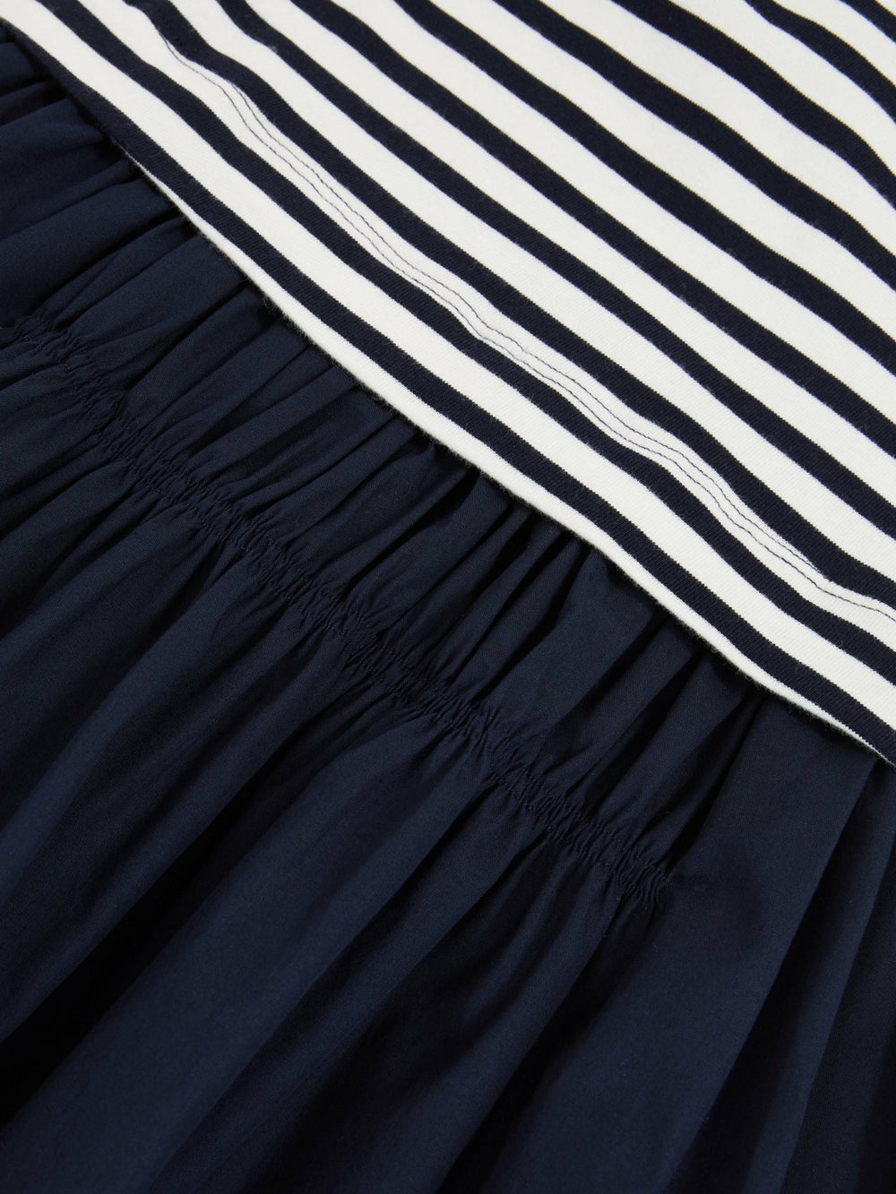 13-14 yrs Cotton Layered Sleeveless Midi Dress Navy | Children