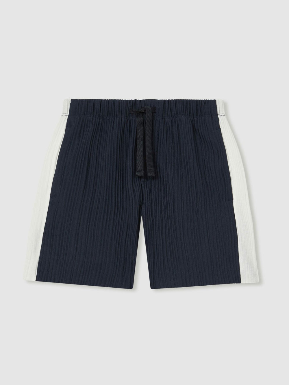 3-9 yrs Plissé Colour-Block Shorts Navy/White | Children